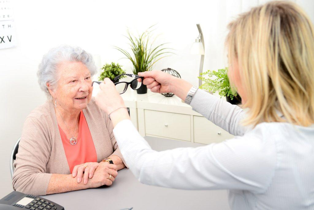 Image of patient eye examination