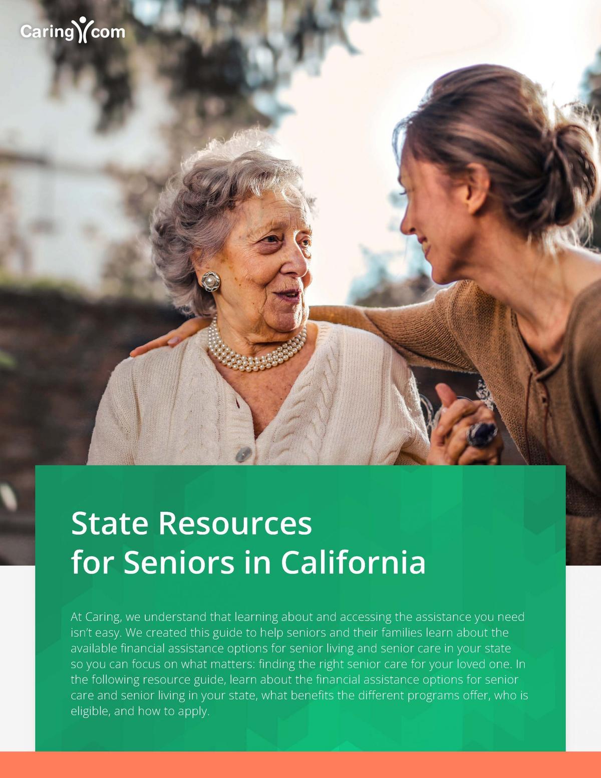 Federal and State Financial Assistance for Seniors in California