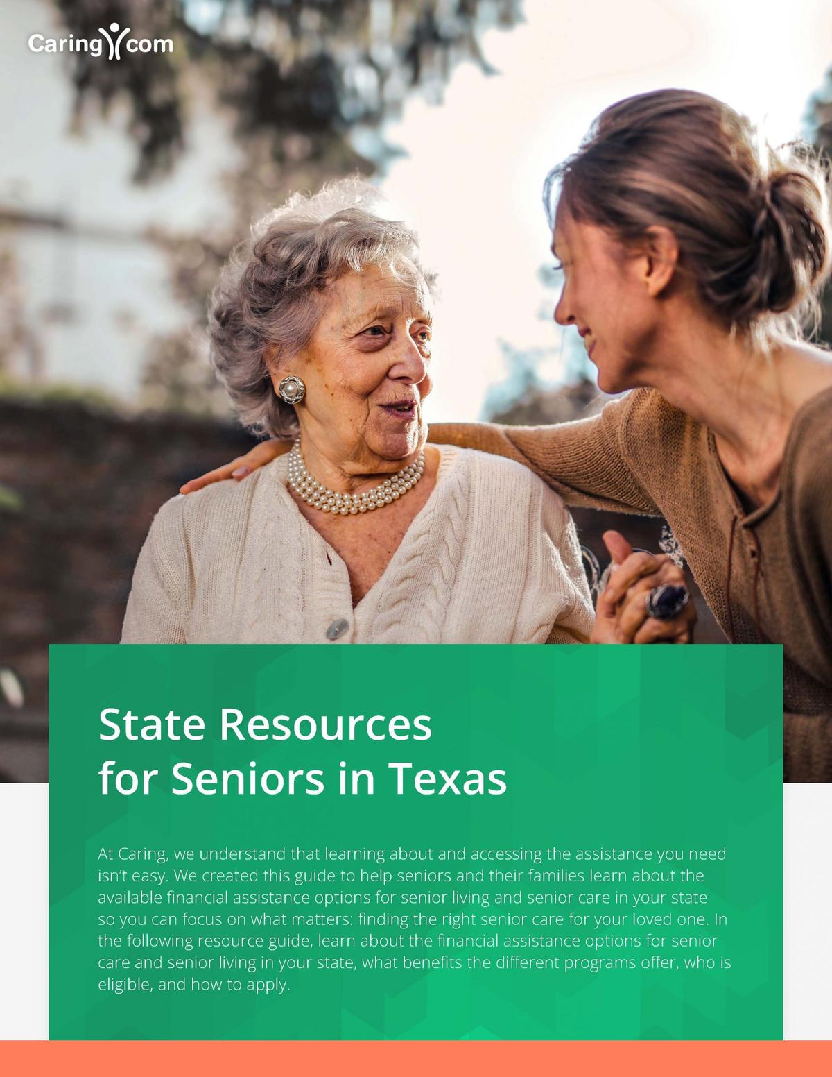 Federal and State Financial Assistance for Seniors in Texas