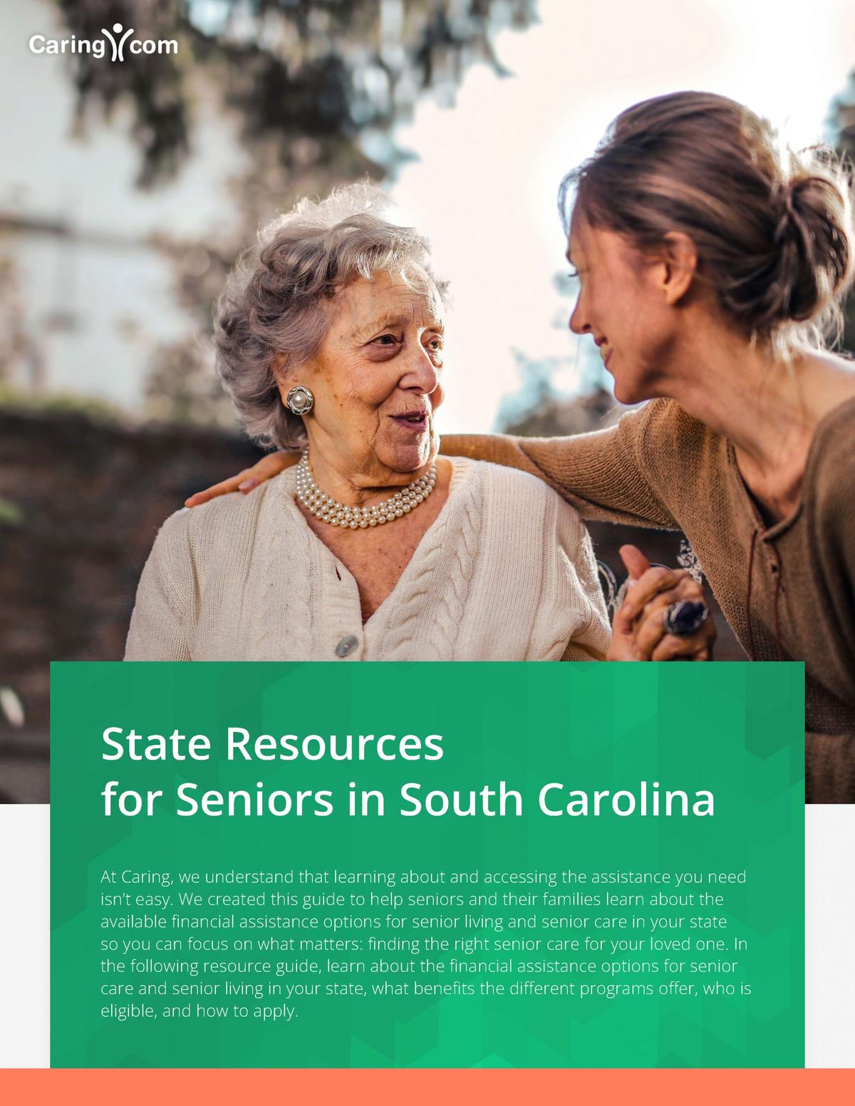 Federal and State Financial Assistance for Seniors in South Carolina
